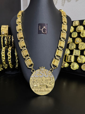 Cordão Personalizado Jesus Rei Dos Rei Redondo
