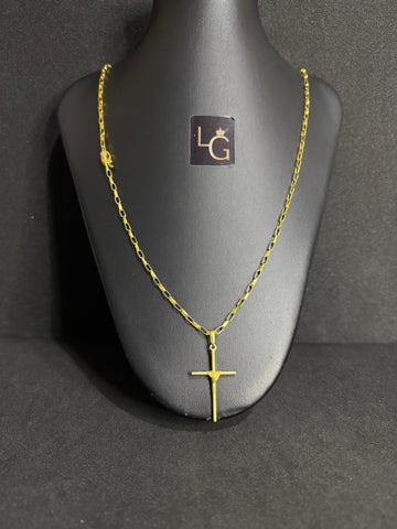 Cordão Cartiet 2mm - Cruz Palito P