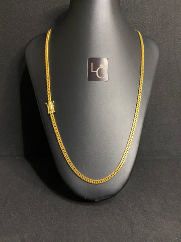 Cordão grumet lacraia 5mm Banhado a Ouro