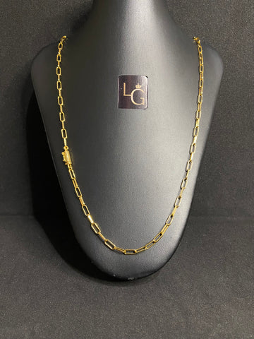 Cordão Cartier Long 4mm Banhado a Ouro