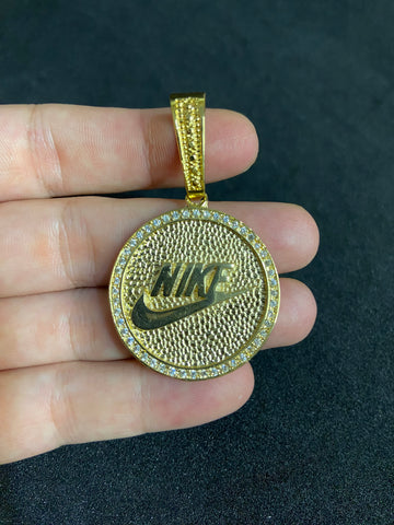 Pingente Virgulado Banhado a Ouro