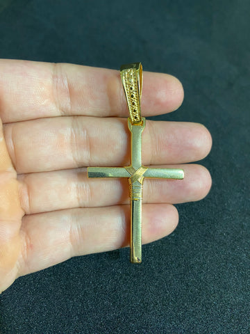 Pingente Cruz Palitão Banhado a Ouro