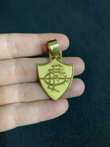 Pingente Escudo Flamengo Banhado a Ouro