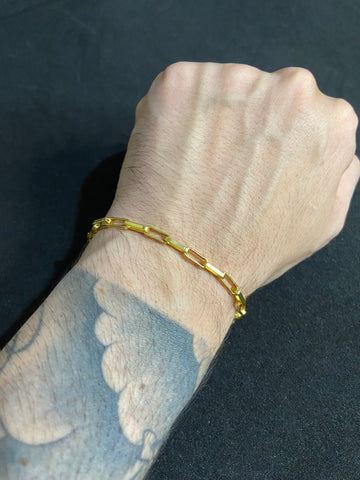 Pulseira Cartier Long 4mm Banhado a Ouro