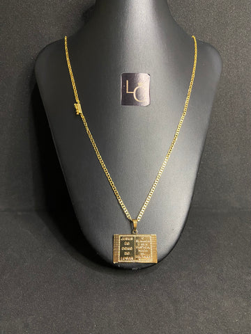 Cordão Piastrine 1,5mm - Ping Bíblia Banhado a ouro