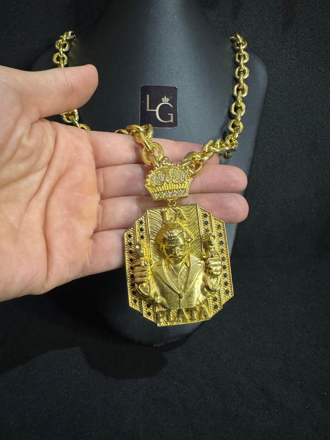 Cordão Cadeado Quina 12MM - Pablo Escobar