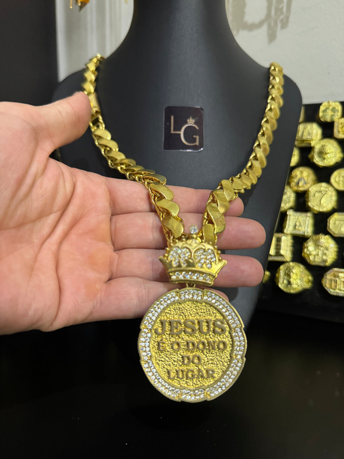 Cordão Friso s 12MM - Jesus é o Dono do Lugar Redondo