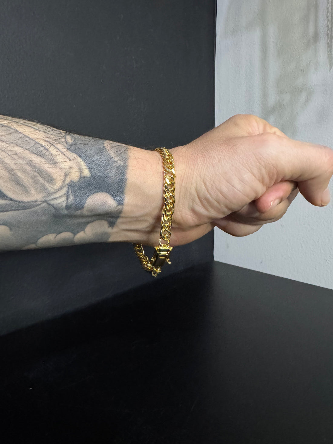 Pulseira Grumet 6mm banhado a ouro 18k