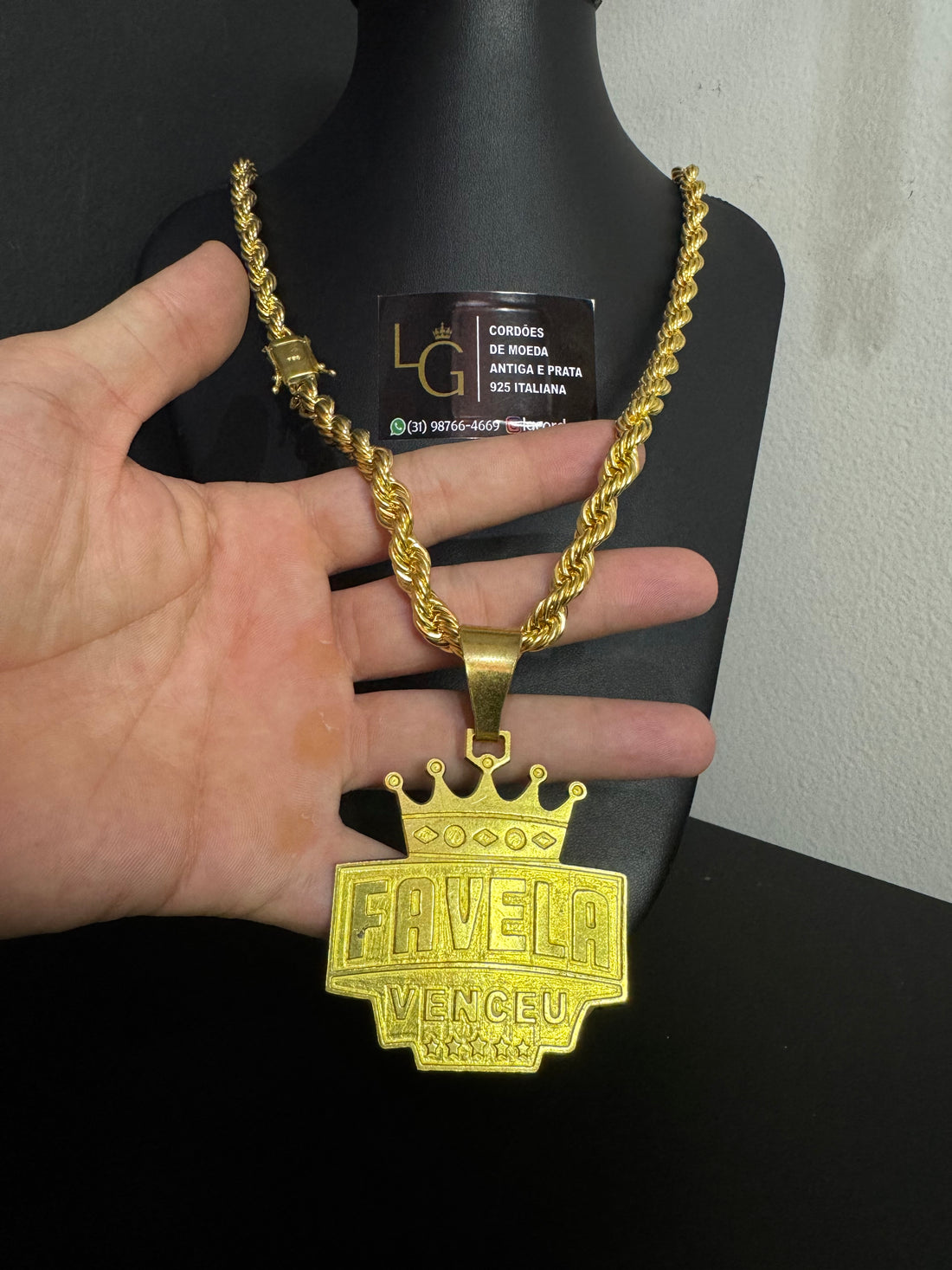 Cordão Baiano 10mm - Favela Venceu