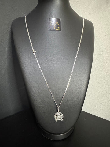 Cordão Piastrine 1,5mm - Cavalo Ferradura Prata 925