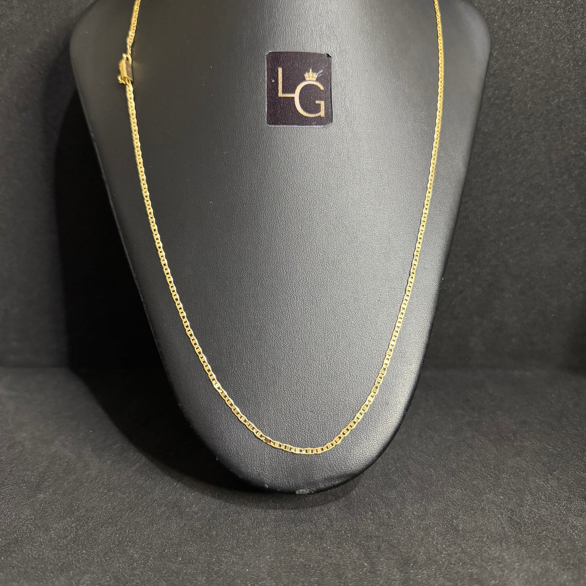 Cordão Piastrine 1mm Banhado a Ouro