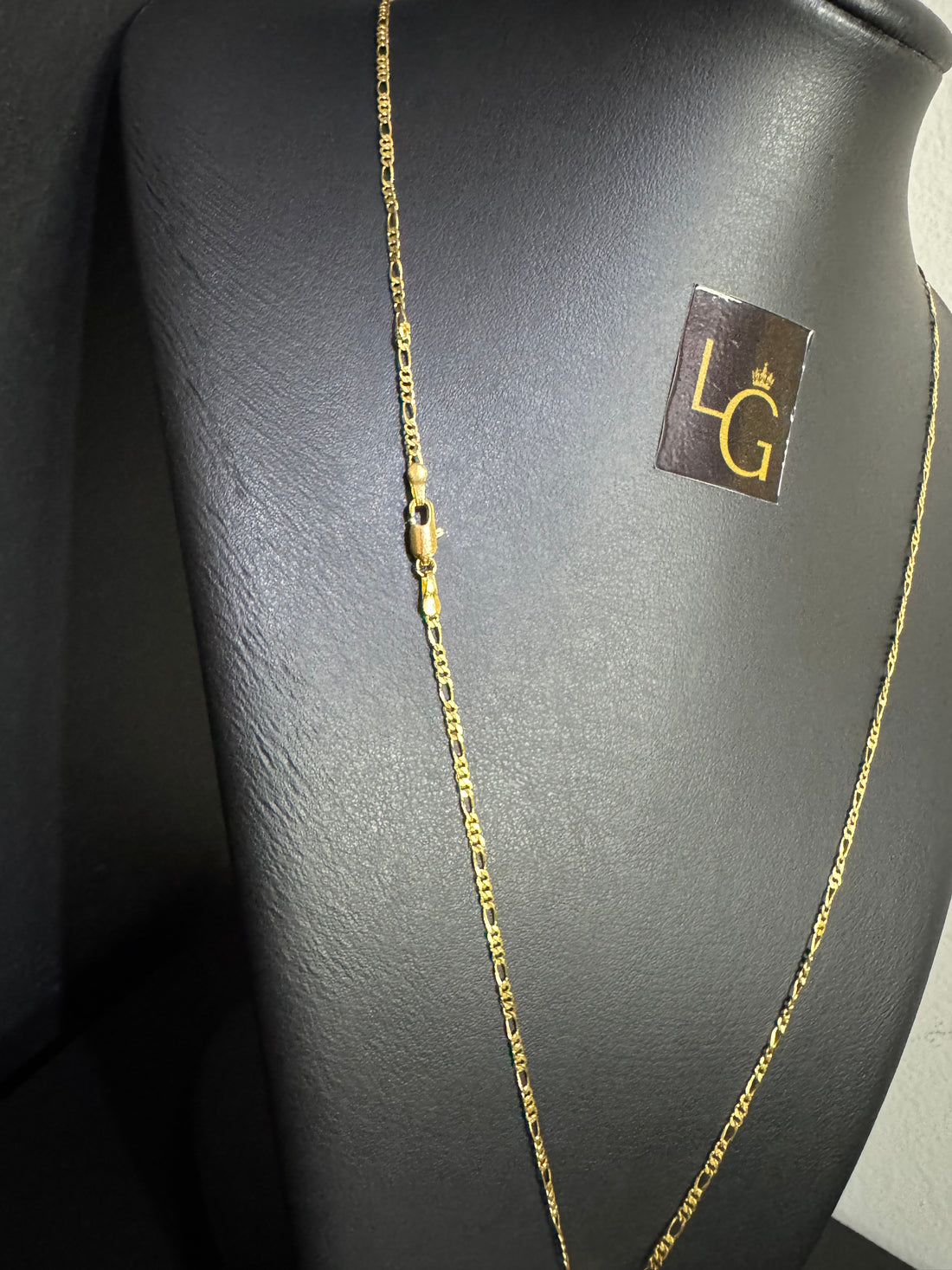 Cordão 3x1 1,5mm - São Jorge banhado a ouro 18k