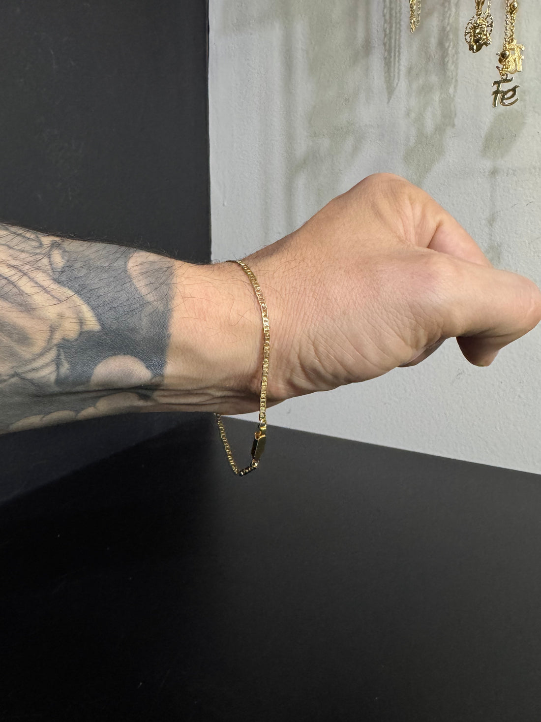 Pulseira Piastrine 1,5mm banhado a ouro 18k