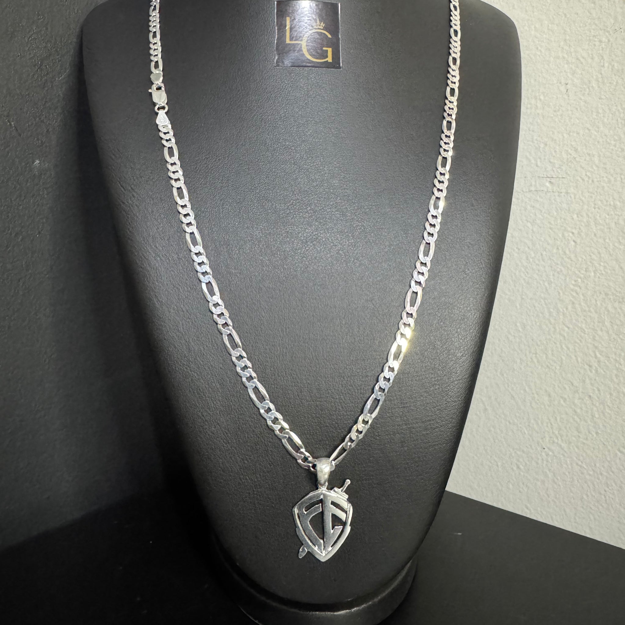 Cordão 3x1 5,5mm - Escudo Fé Prata 925