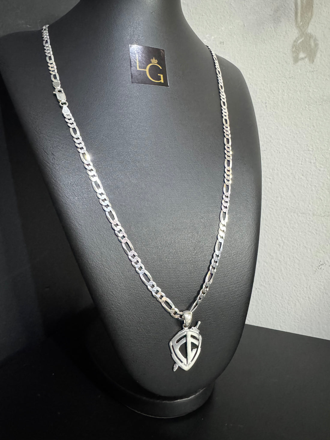 Cordão 3x1 5,5mm - Escudo Fé Prata 925