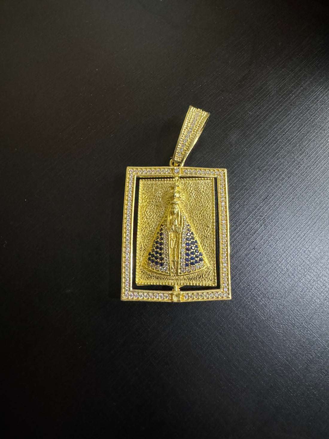 Pingente Face de Cristo/Nossa Senhora Giratório