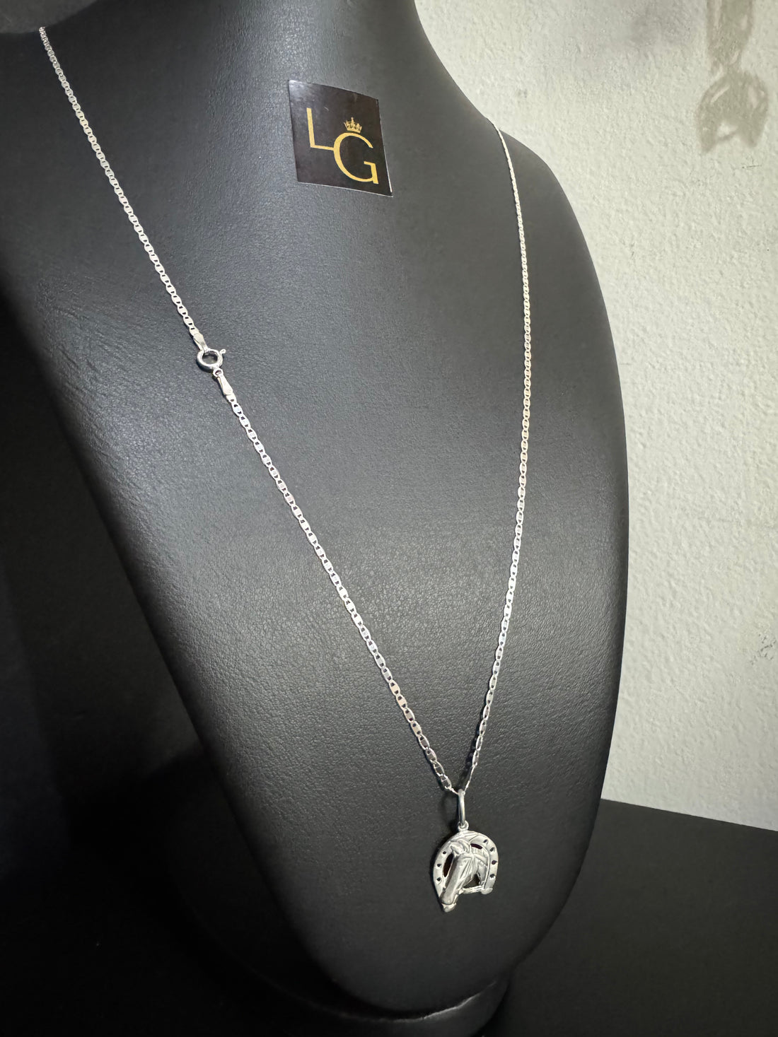 Cordão Piastrine 1,5mm - Cavalo Ferradura Prata 925