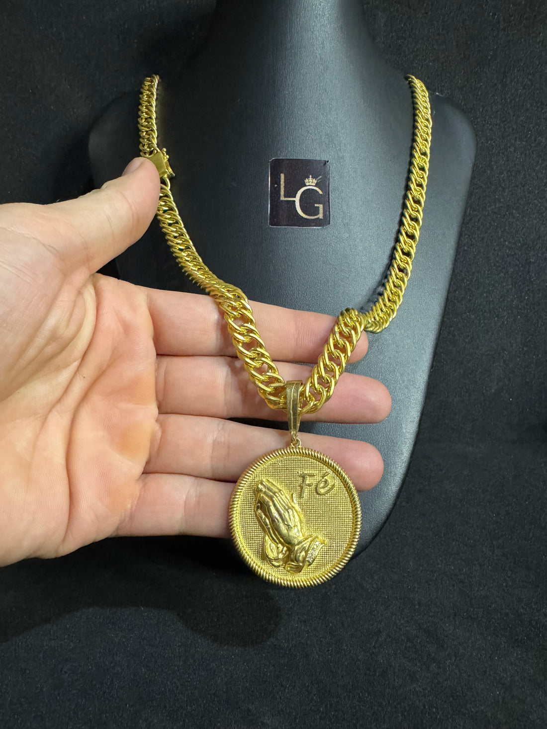 Cordão Grumet 8mm - Redondo FÉ Mão Rezando