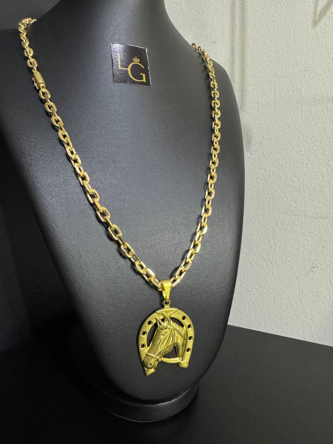 Cordão Cadeado Quina 5mm - Ferradura/ Cavalo