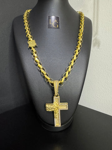 Cordão Balão 8mm - Cruz c/ Face