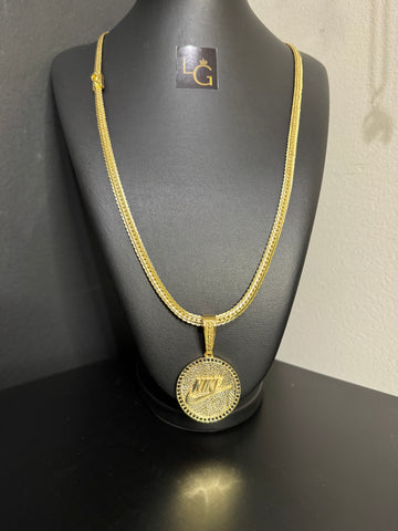 Cordão Laminado Grumet 5mm - Vírgulado Banhado a Ouro