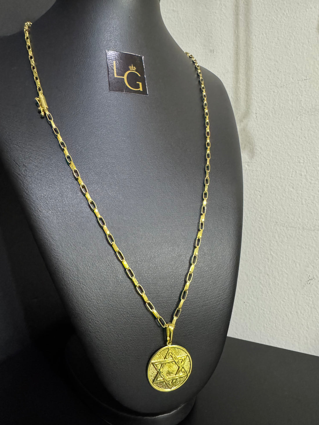 Cordão Cartier 2mm - Redondo Estrela de Davi