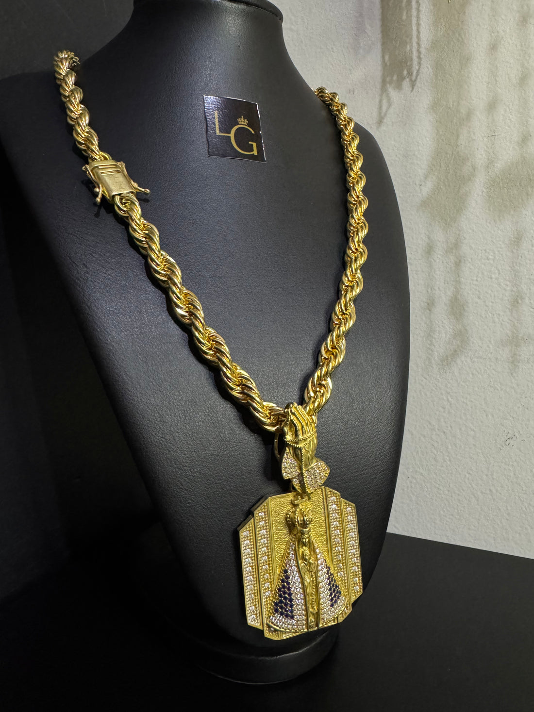 Corrente Cordão baiano 16mm - nossa senhora aparecida