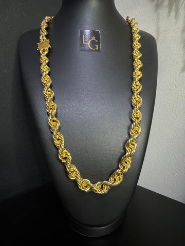 Cordão Baiano 16mm Banhado a ouro