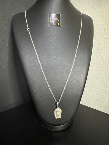 Cordão Gucci 1,5mm - Face Cristo Prata 925