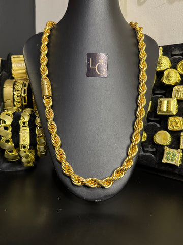 Cordão Baiano 16mm Banhado a ouro