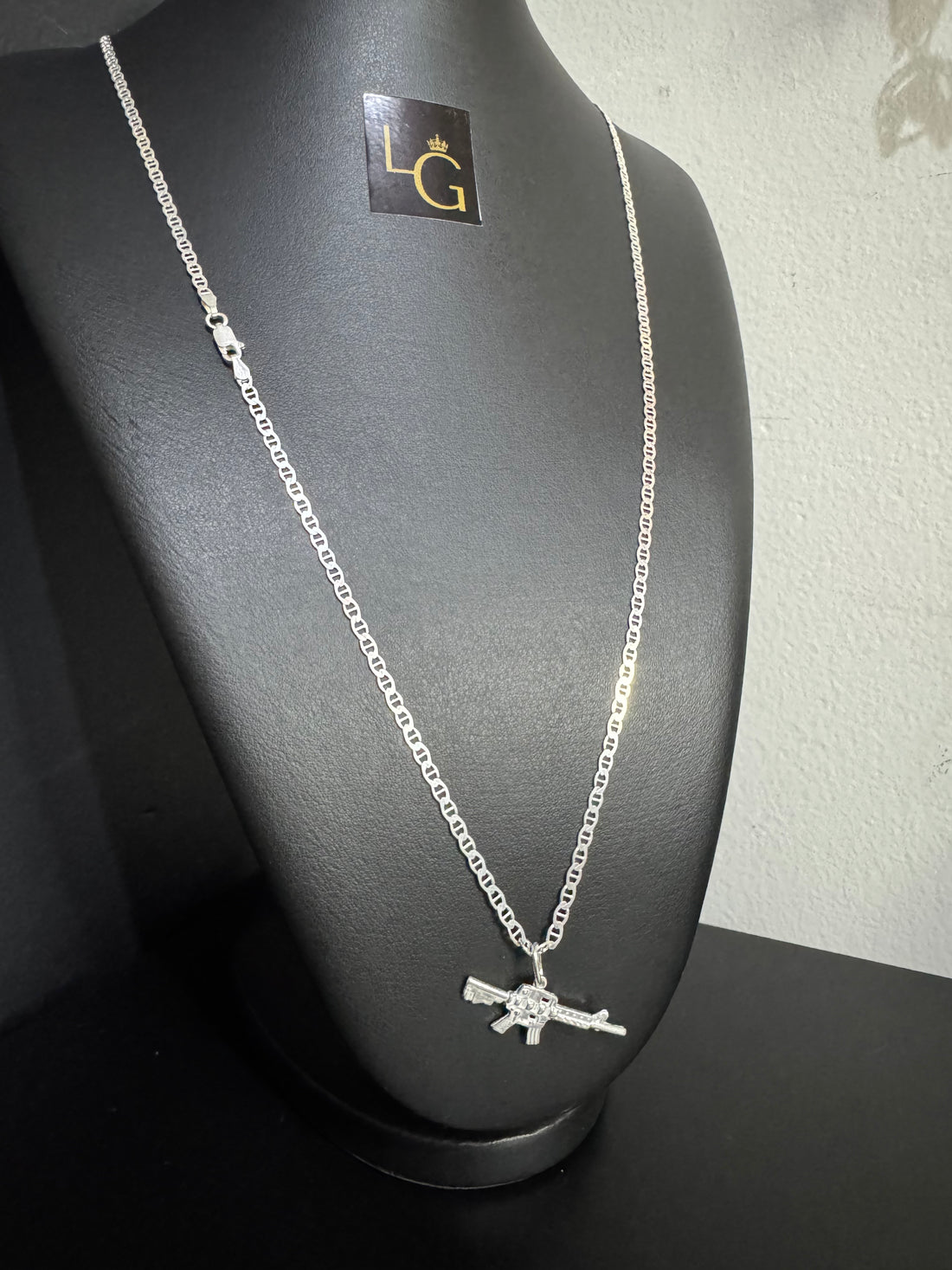 Cordão Gucci 4mm - Fuzil Prata 925
