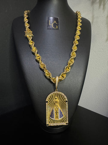 Cordão Baiano 16mm - Abençoado Banhado a Ouro
