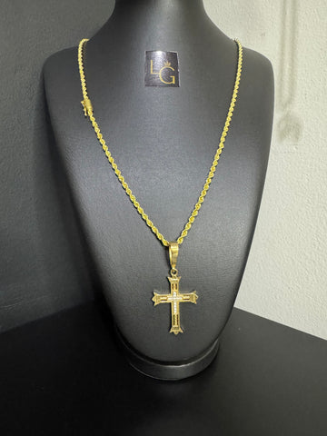 Cordão Baiano 5mm - Cruz Vazada