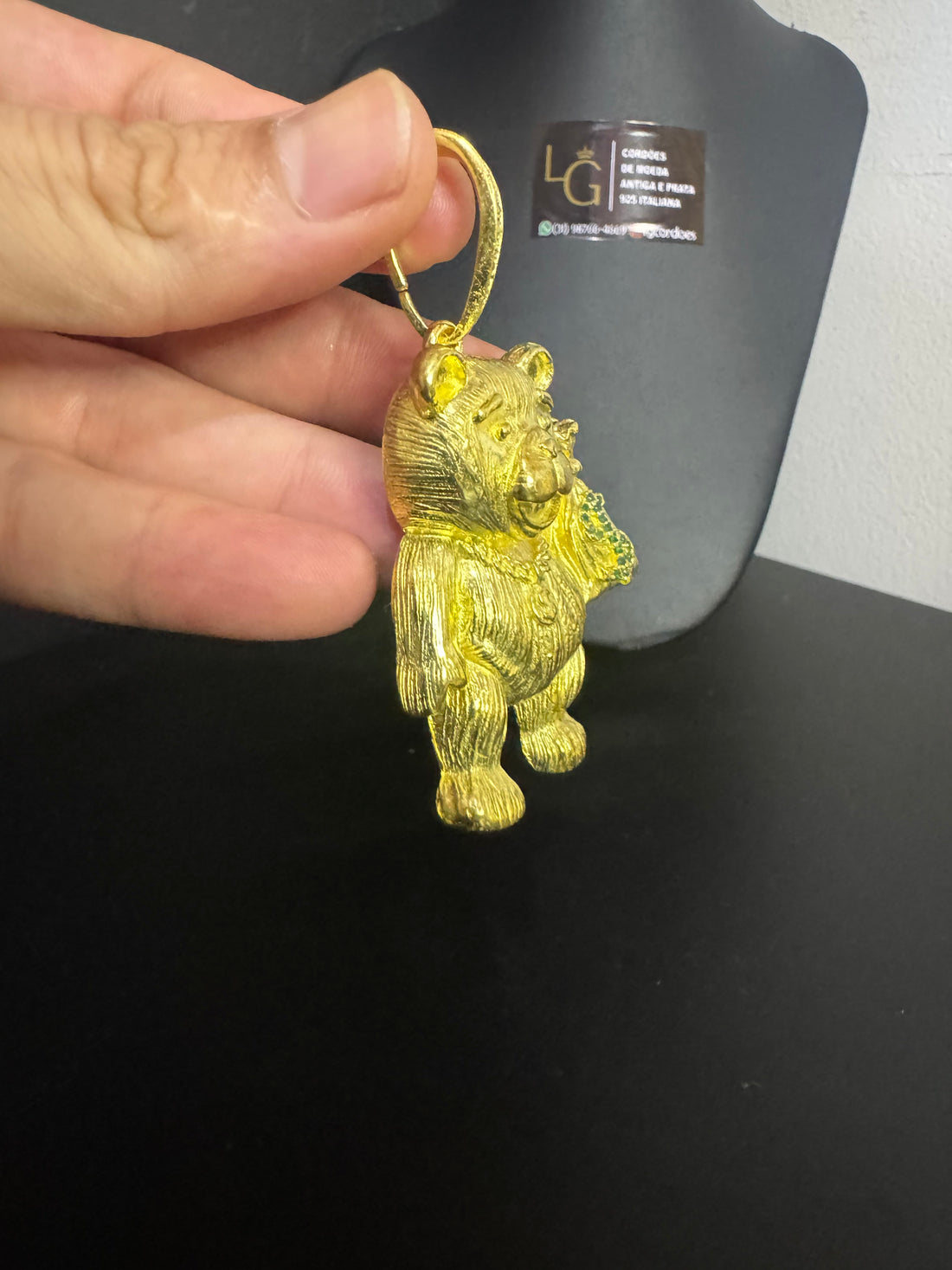 Pingente Urso c/ Malote