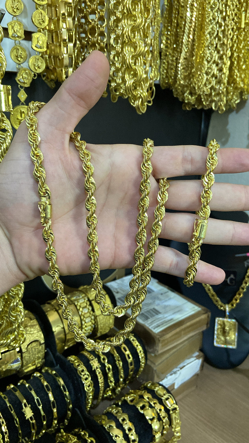 Cordão c/ Pulseira Baiano 10mm