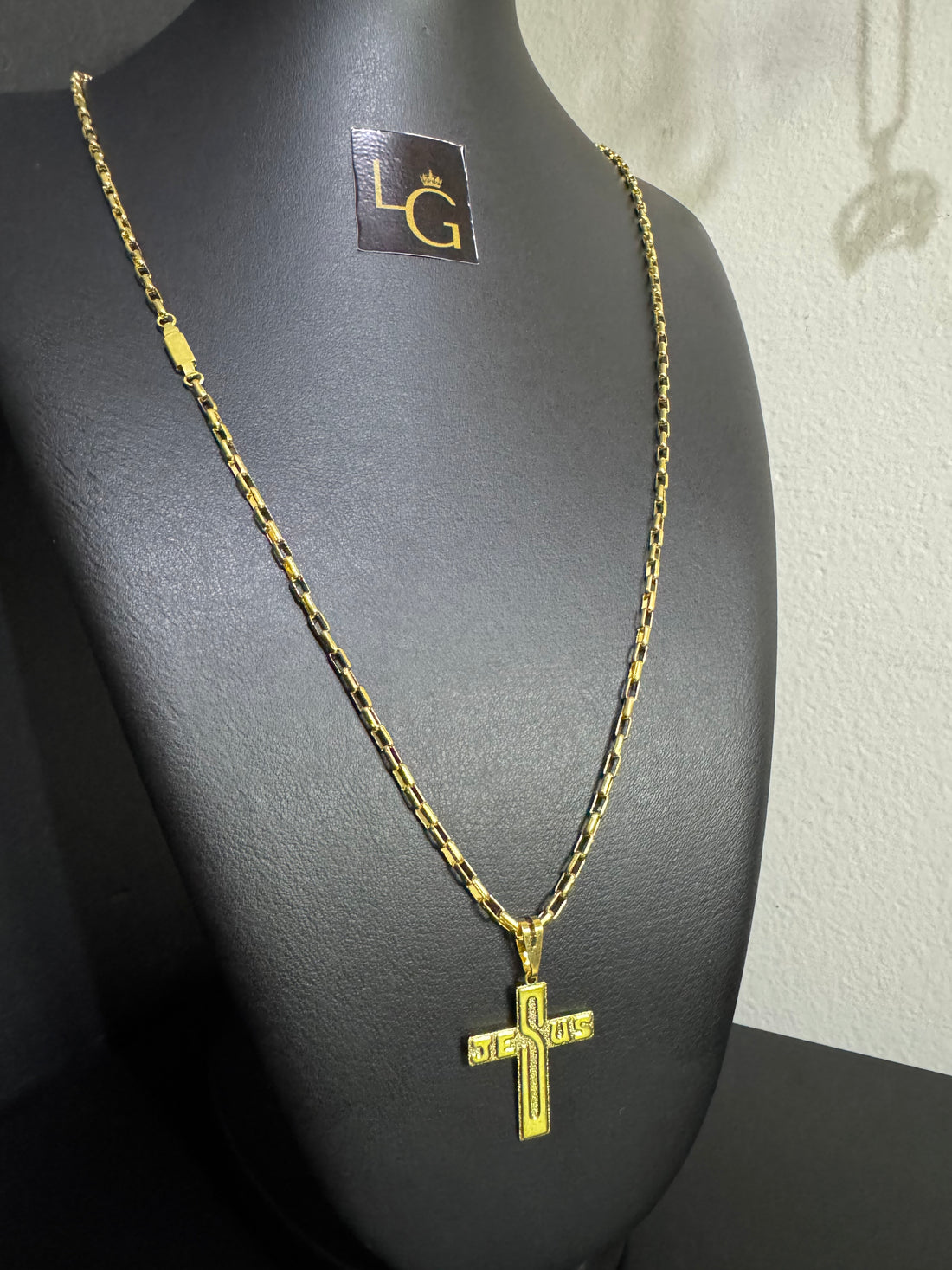 Cordão Tijolinho boleado 1,5mm c/p cruz jesus