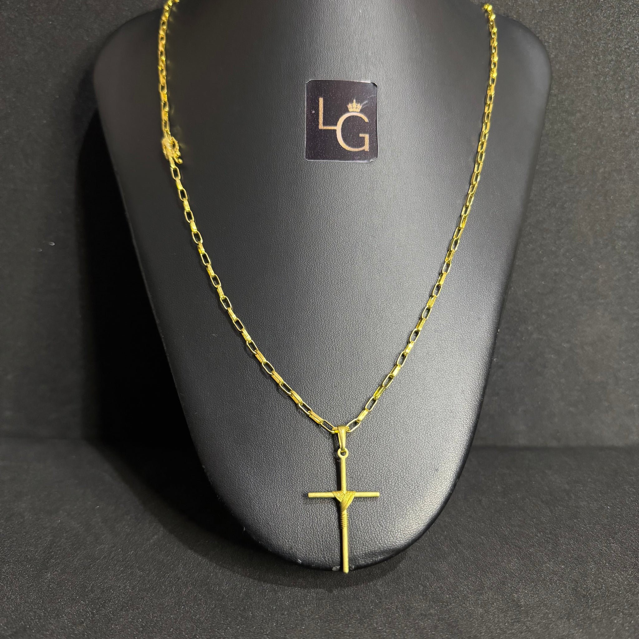 Cordão Cartiet 2mm - Cruz Palito P