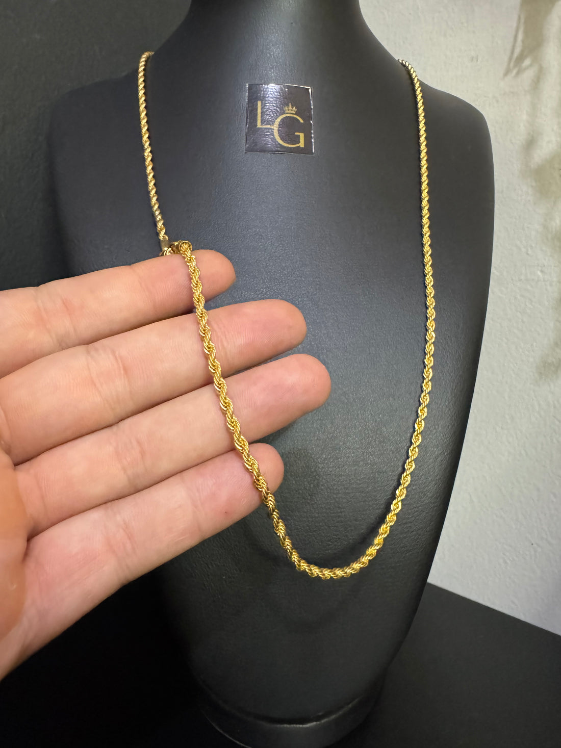 Cordão Baiano 4mm banhado a ouro 18k