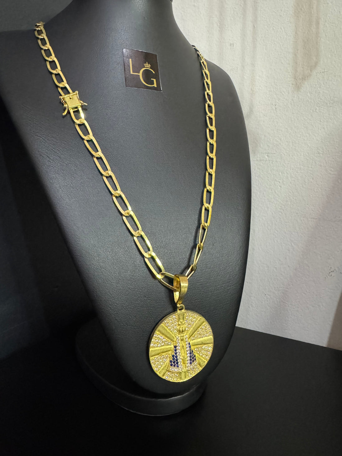 Cordão Italiano 8mm - Redondo Nossa Senhora Aparecida