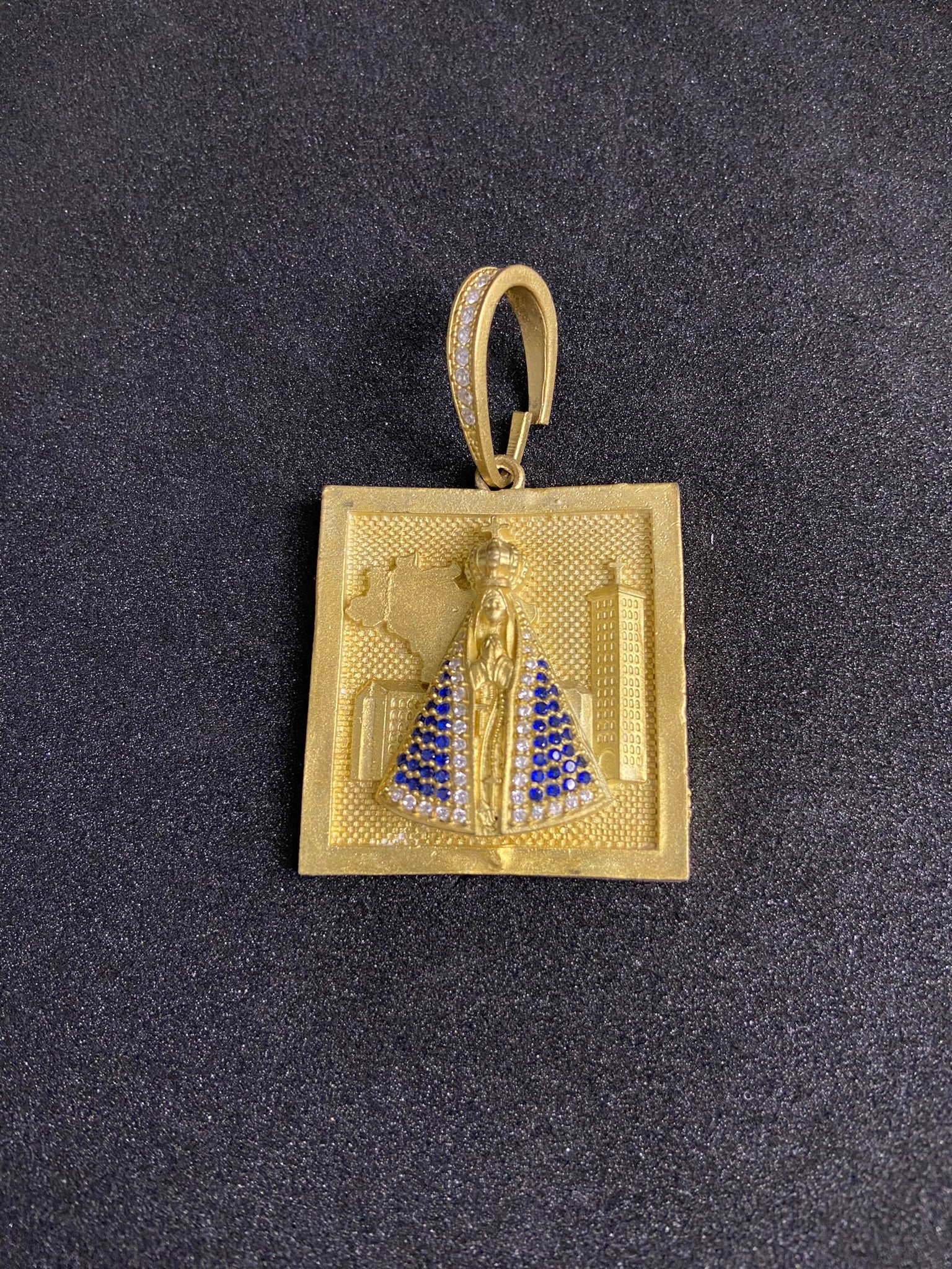 Pingente Quadrado  Nossa Senhora Aparecida