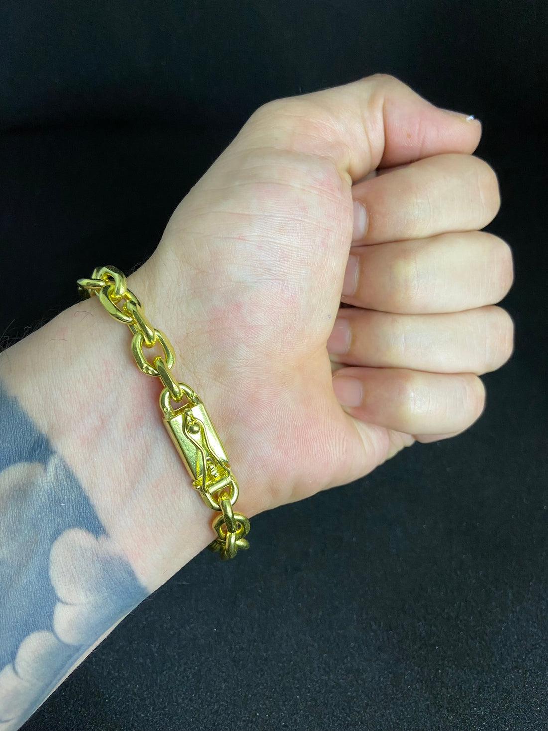 Pulseira Cadeado Quina 8mm