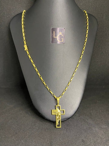 Cordão Cartier 2mm - Cruz Face