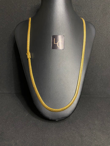 Cordão Laminado Grumet 5mm Banhado a Ouro