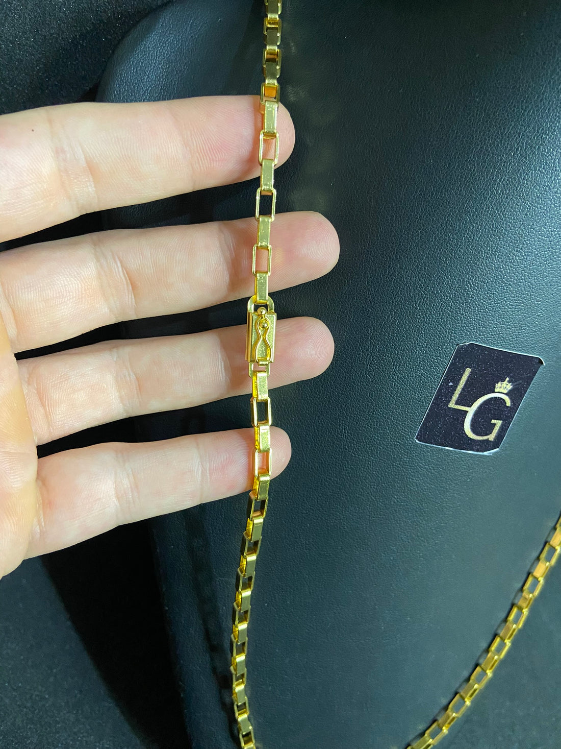 Cordão Tijolinho 5mm Banhado a Ouro