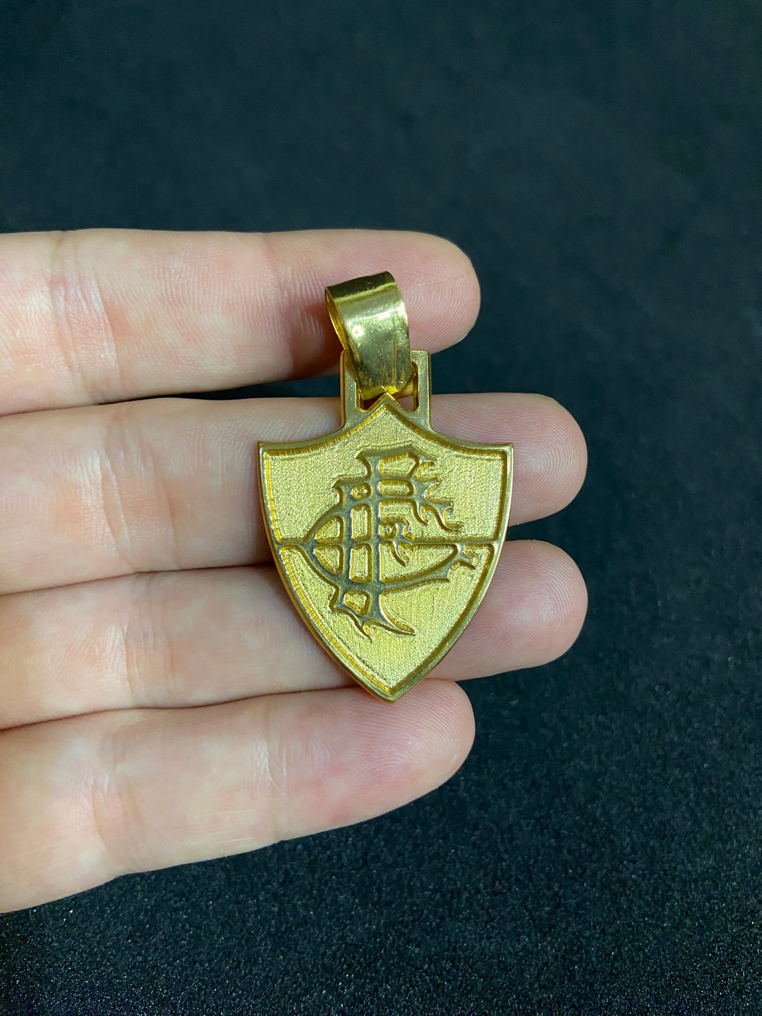 Pingente Escudo Flamengo Banhado a Ouro