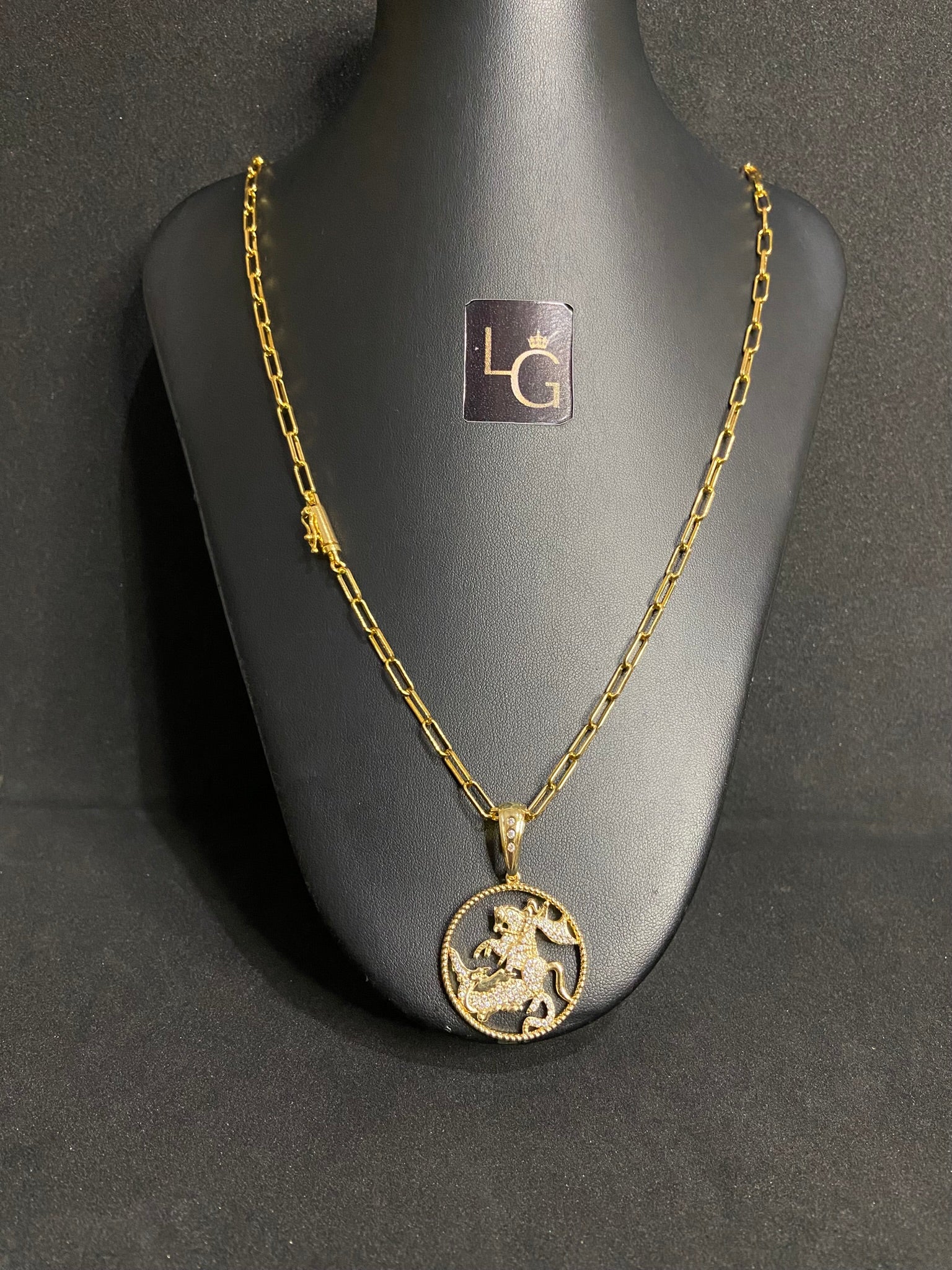 Cordão Cartier Long 4mm - Ping São Jorge Banhado a Ouro