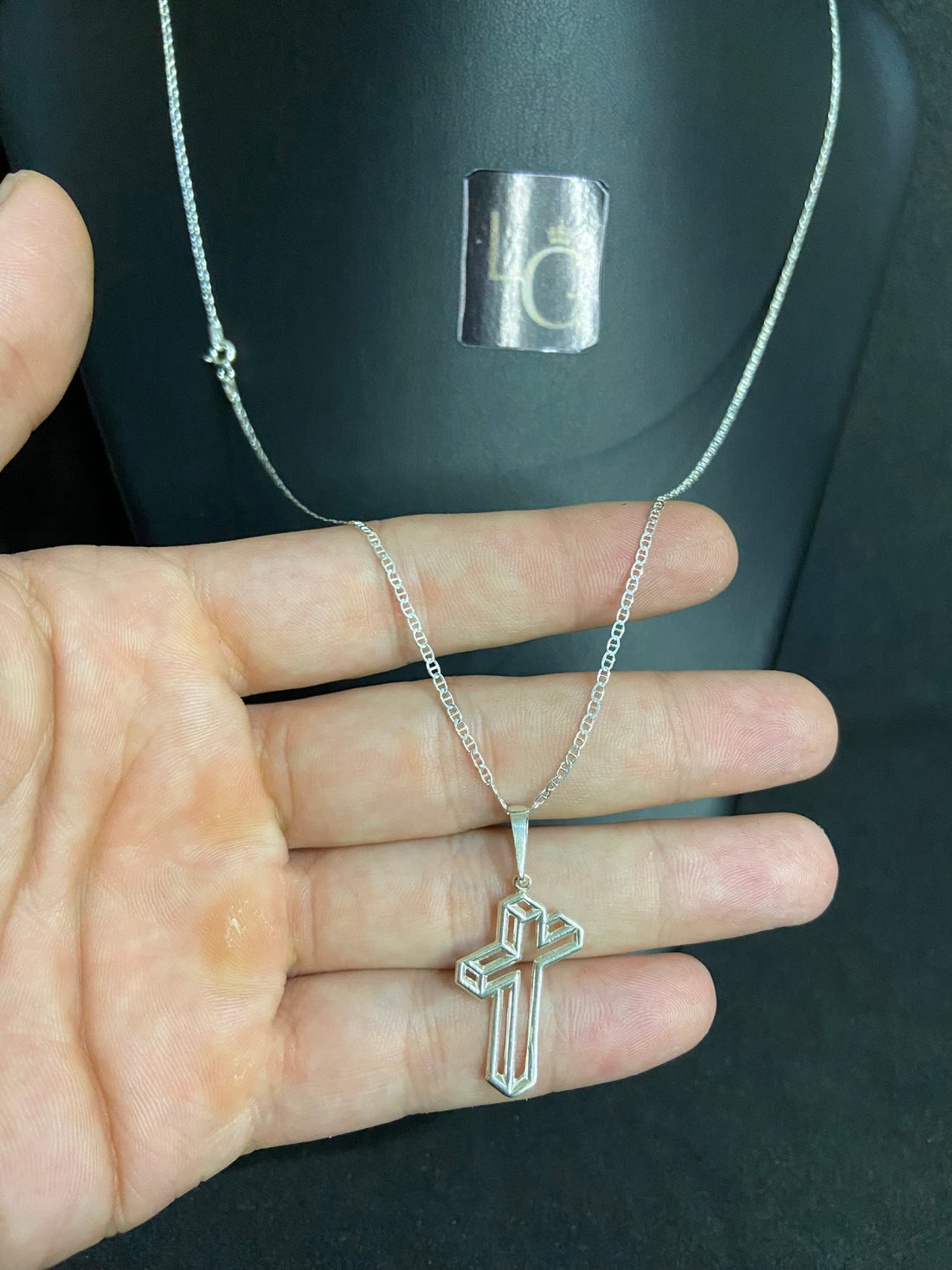 Cordão Gucci 1,5mm - Cruz Vazada